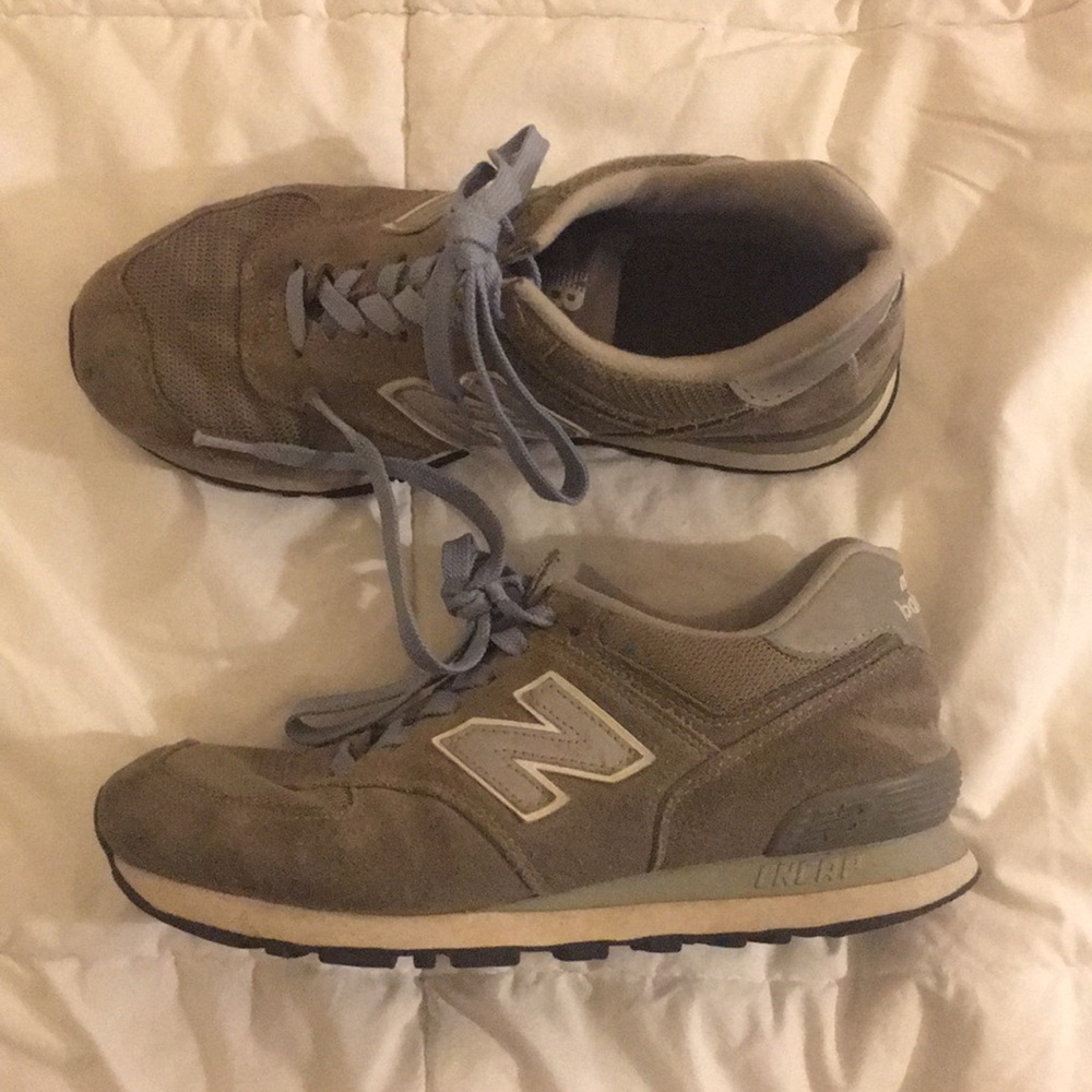 Grey New Balance 574 Sneakers